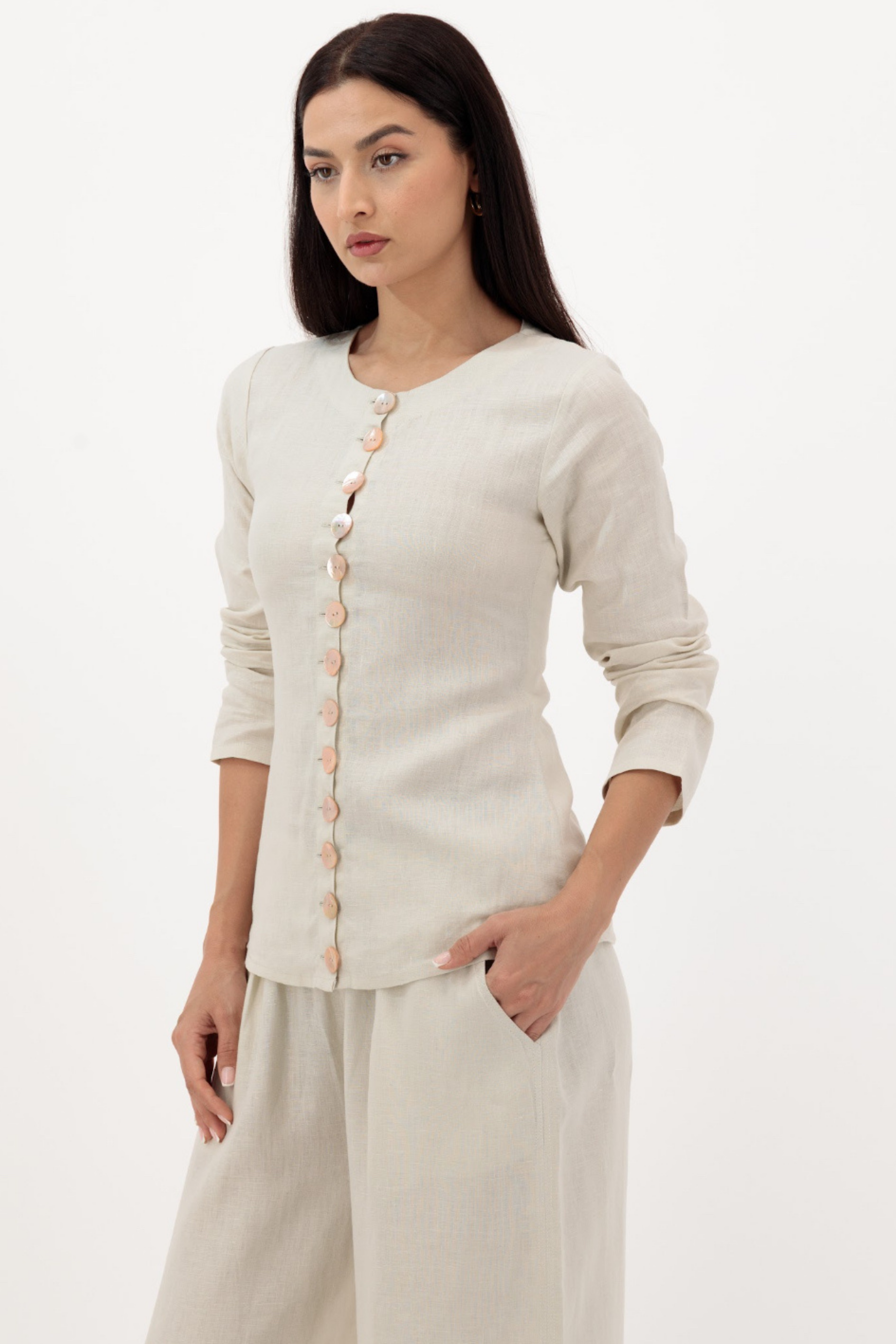 The Vest Top — Beige