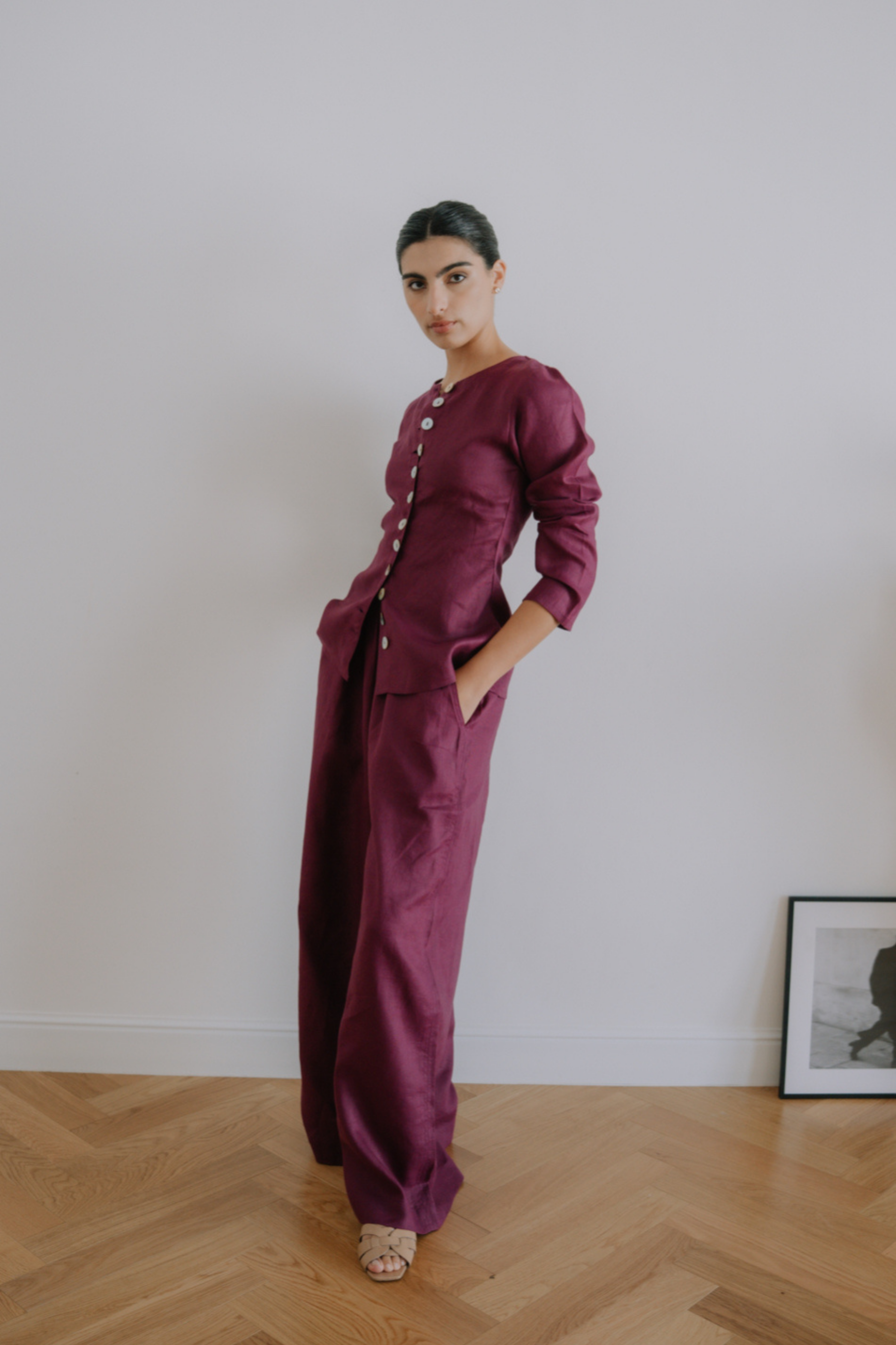 The Vest Pants — Berry