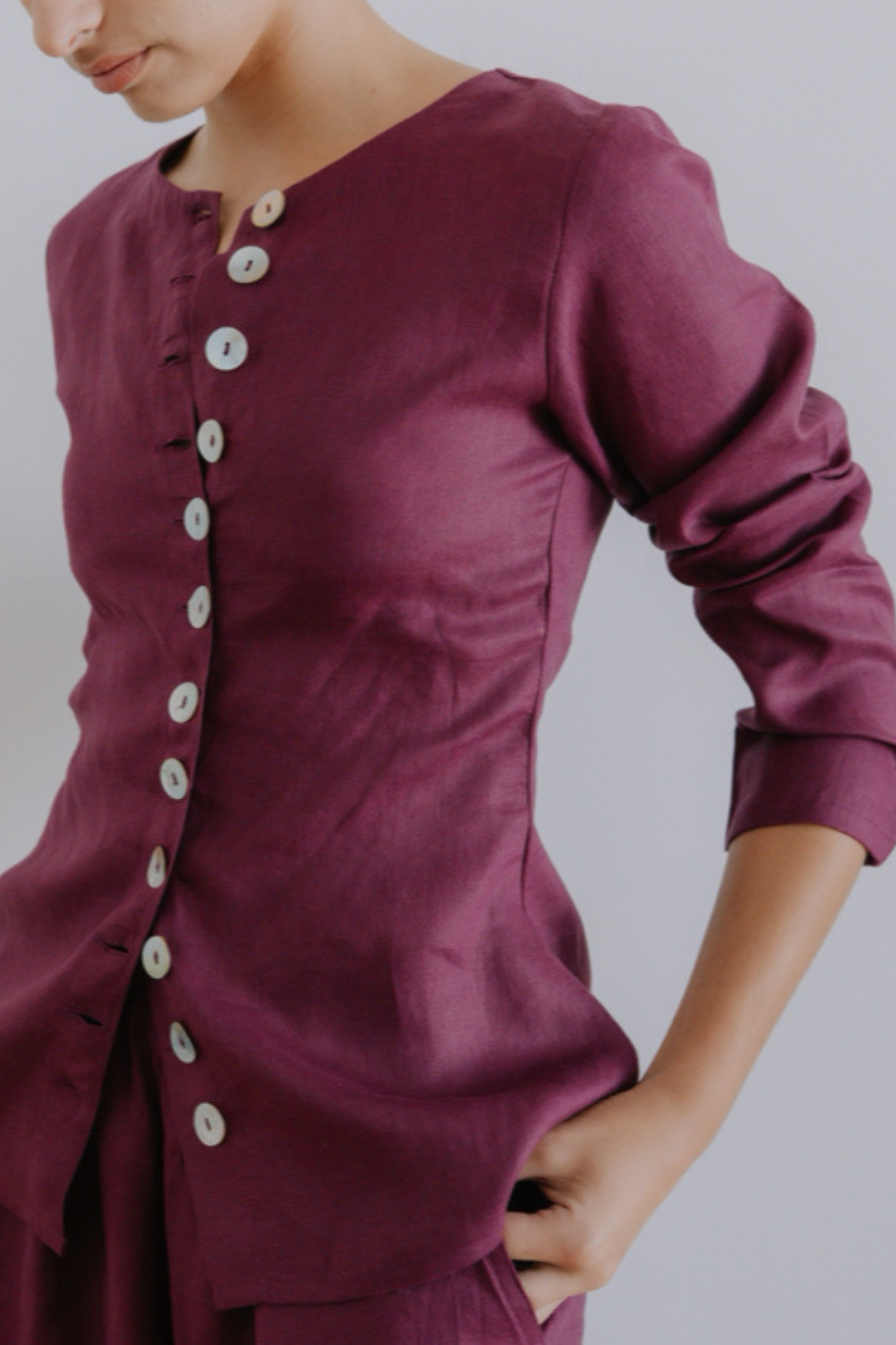 The Vest Top — Berry