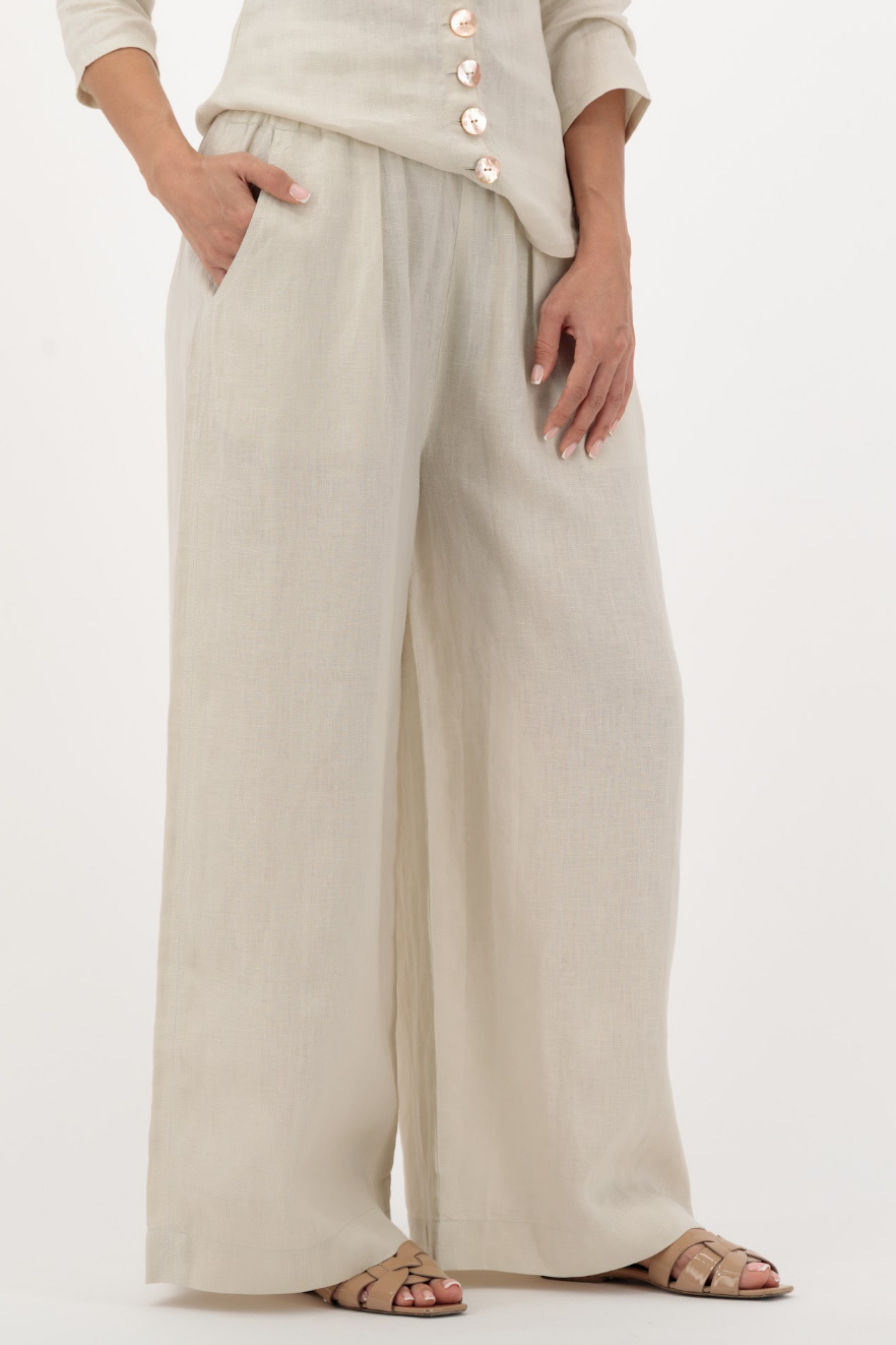 The Vest Pants — Beige