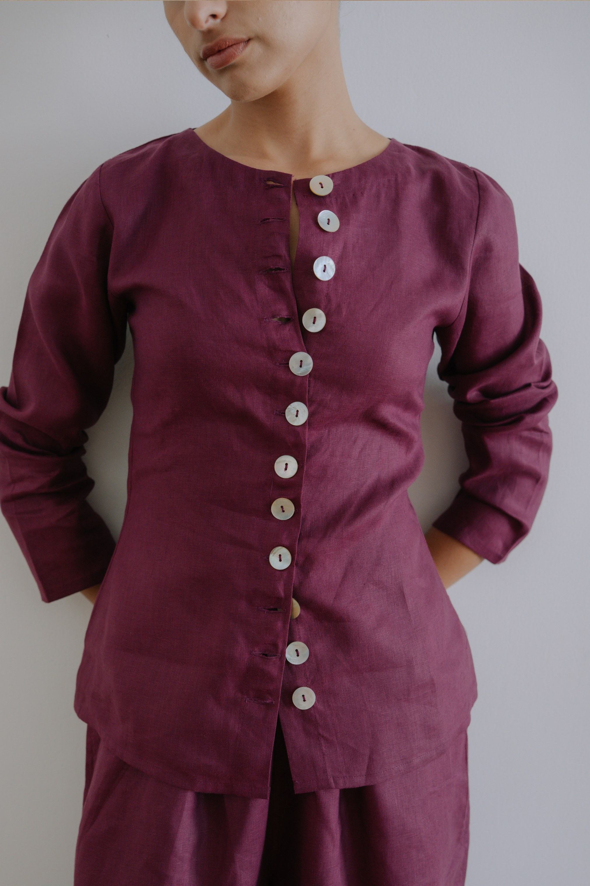 The Vest Top — Berry