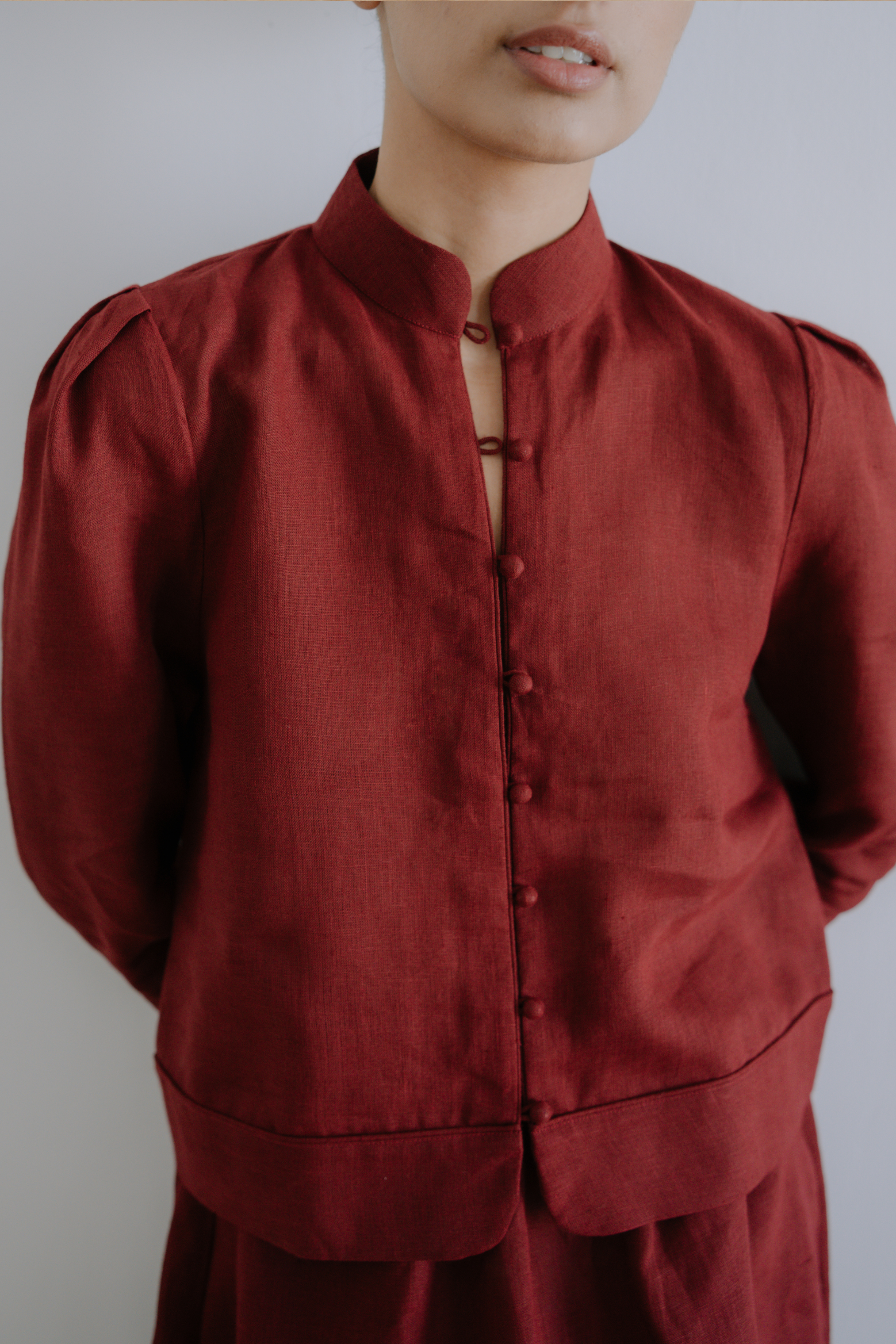 The Rebeca Top — Denim Blue