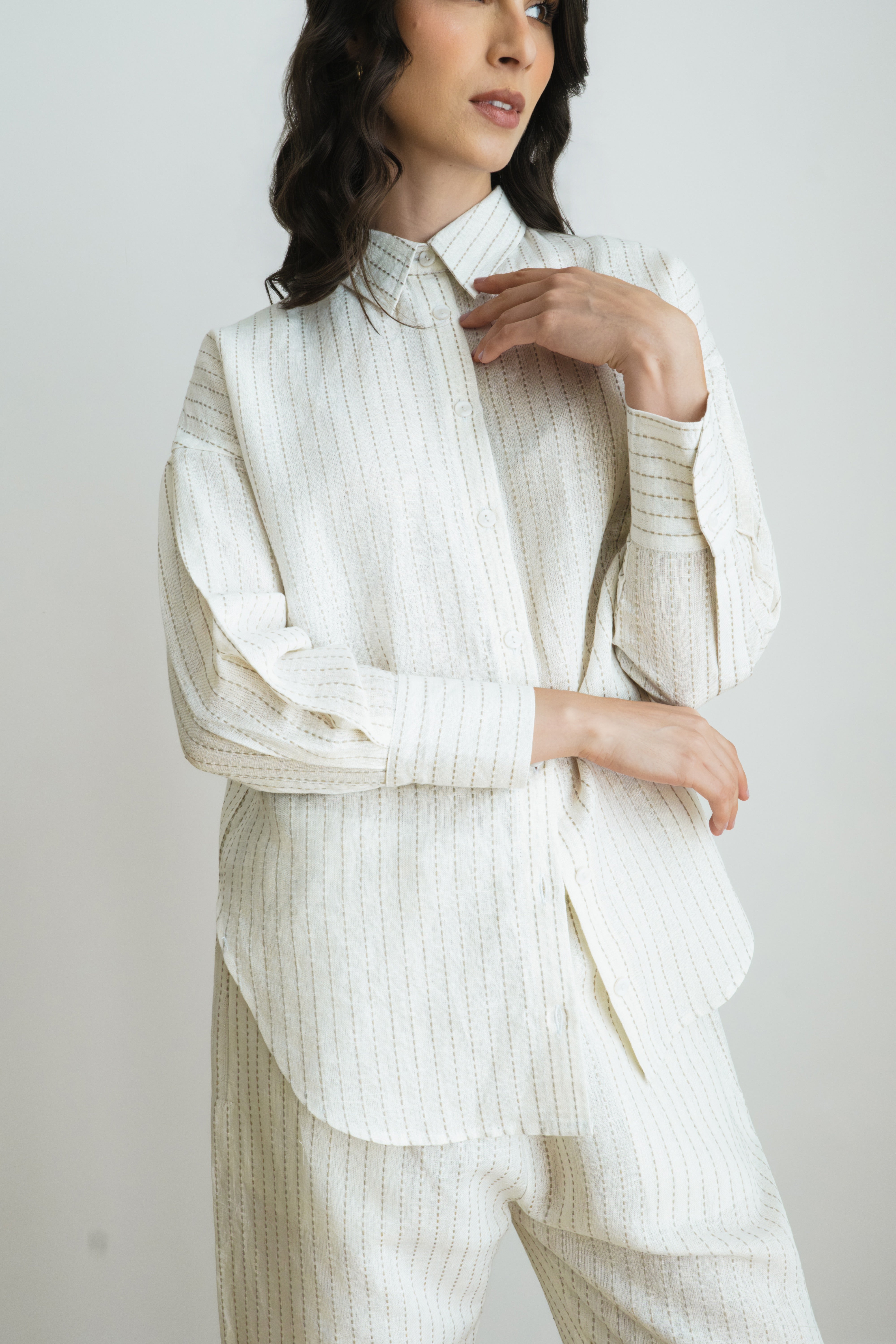 The Aliya Set - White Stripes
