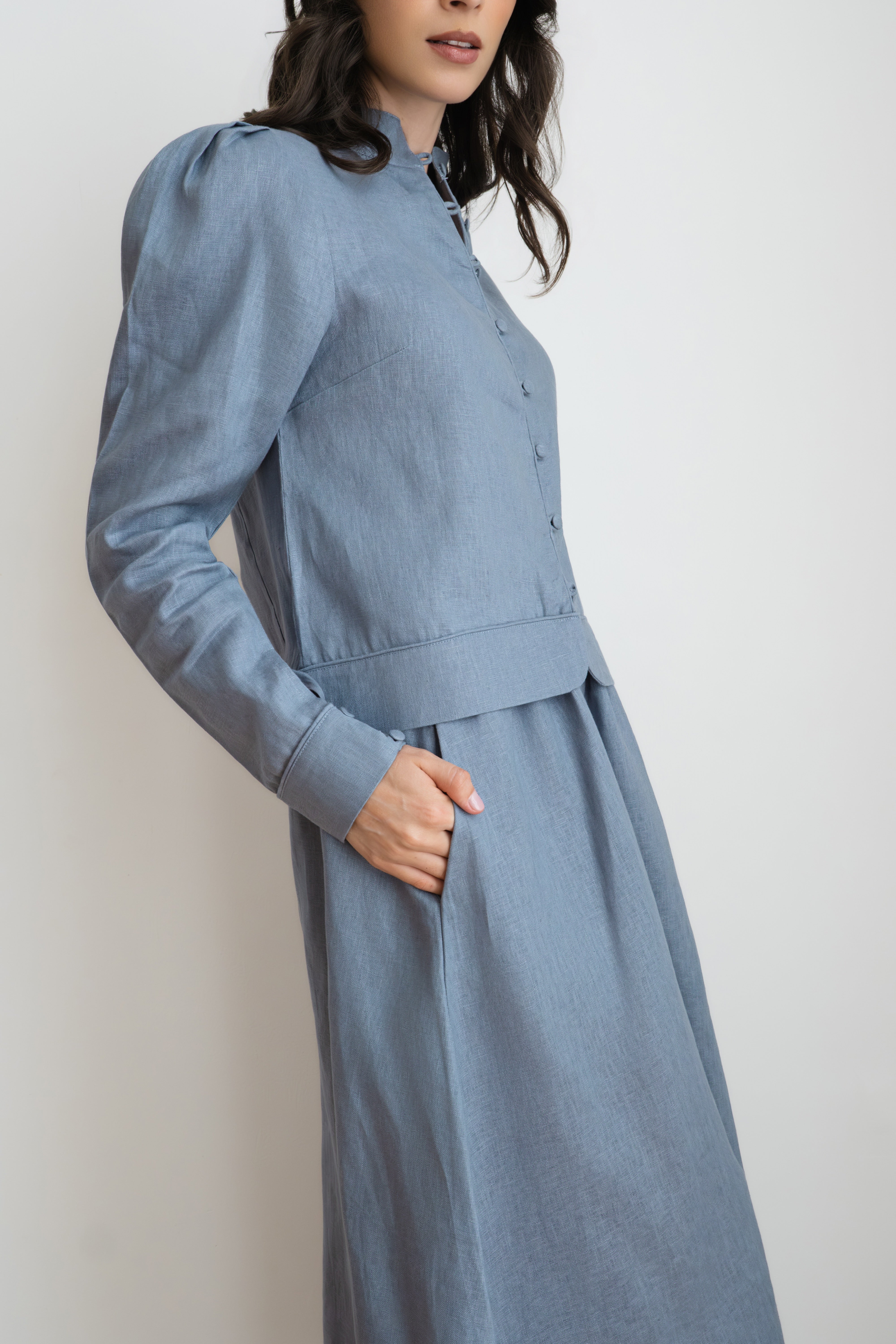 The Rebeca Top — Denim Blue